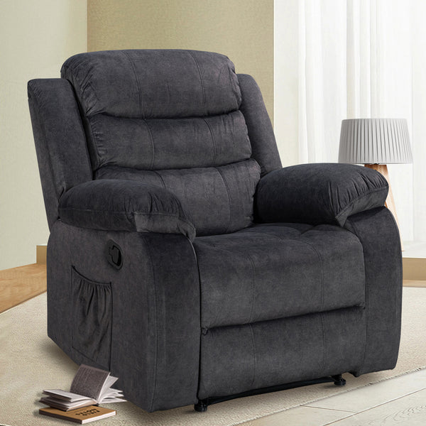 Comfortable and Durable Recliner Chair with Massage and Heating - Model 8005