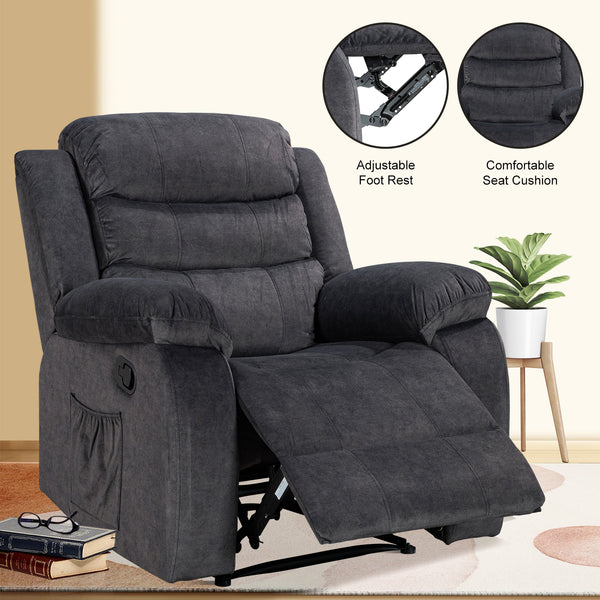 Comfortable and Durable Recliner Chair with Massage and Heating - Model 8005