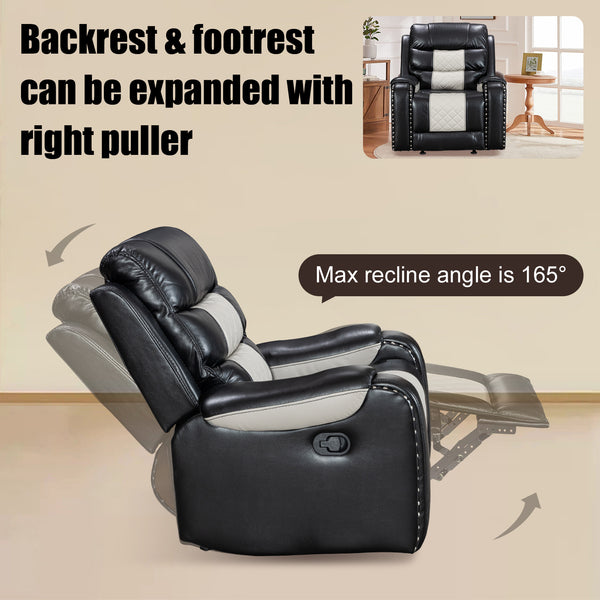 Luxury Leather Rocking Recliner - Model 8317