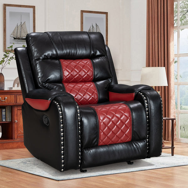 Luxury Leather Rocking Recliner - Model 8317