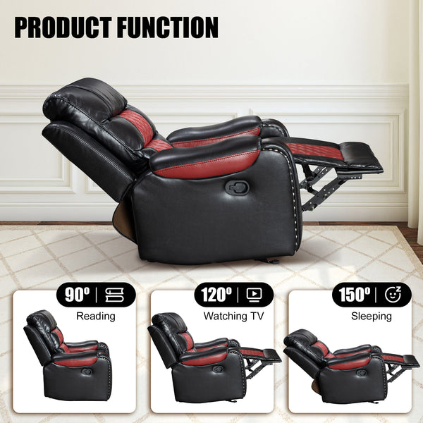 Luxury Leather Rocking Recliner - Model 8317