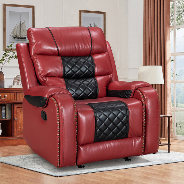 Luxury Leather Rocking Recliner - Model 8317