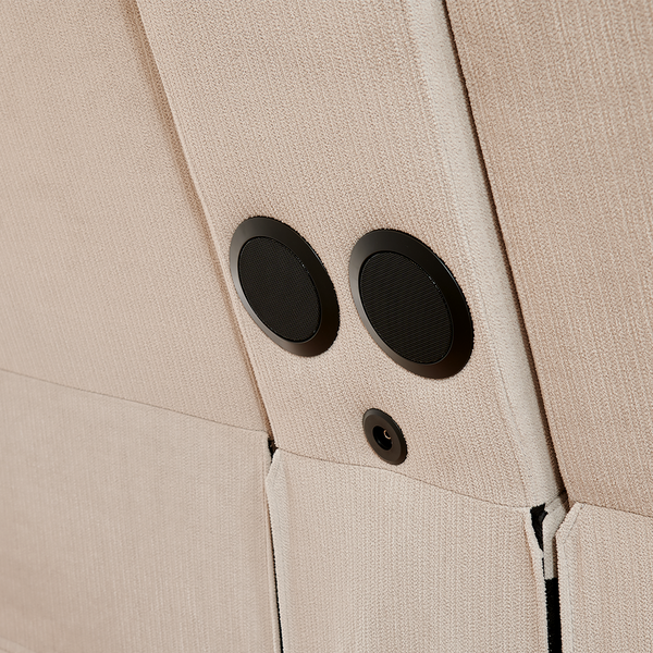 2-Seater Recliner Sofa with Built-In Speakers & Ambient Lighting (Crodury Fabric)