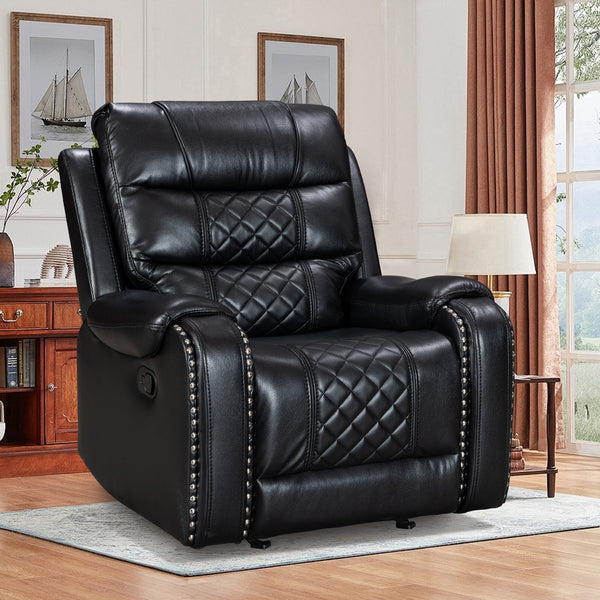 Luxury Leather Rocking Recliner - Model 8317