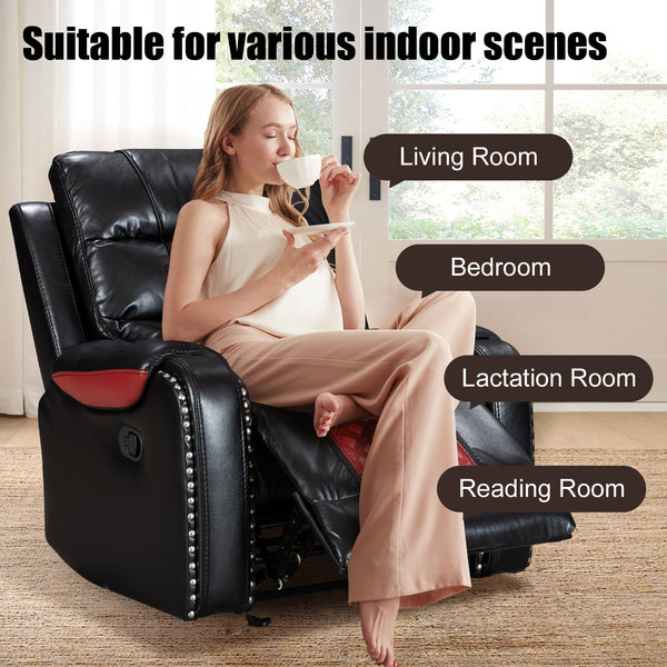 Luxury Leather Rocking Recliner - Model 8317